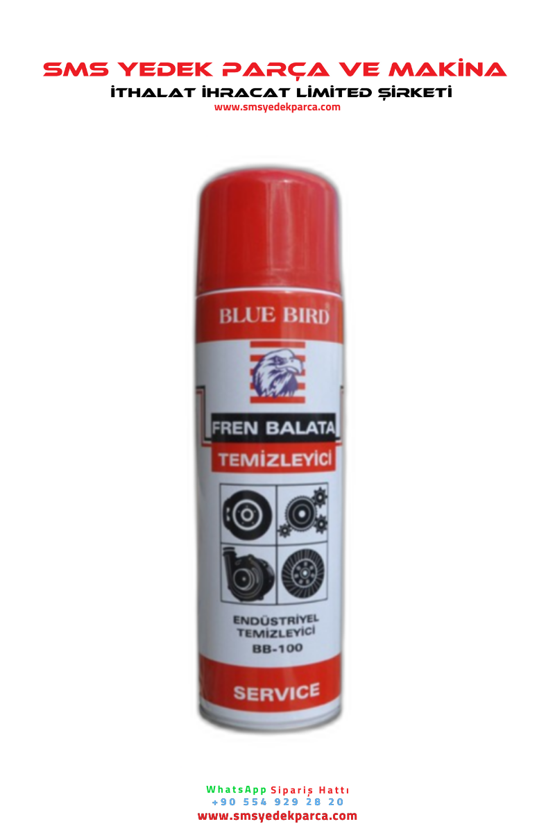 BB-100 | blue bırd fren balata spreyi 500 ml.