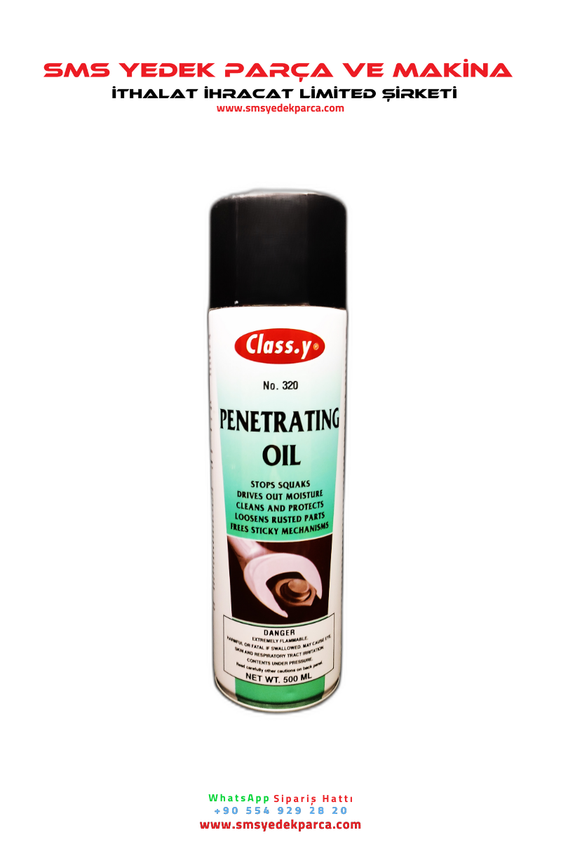 CLASS Y. Pas Sökücü & Yağlayıcı Sprey 500 Ml