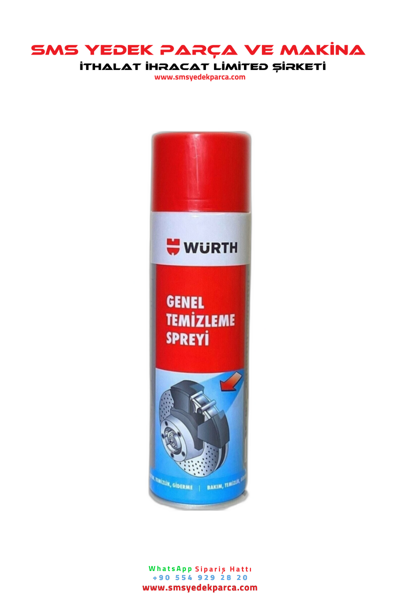 WÜRT Genel Temizleme & Balata Spreyi 500ML